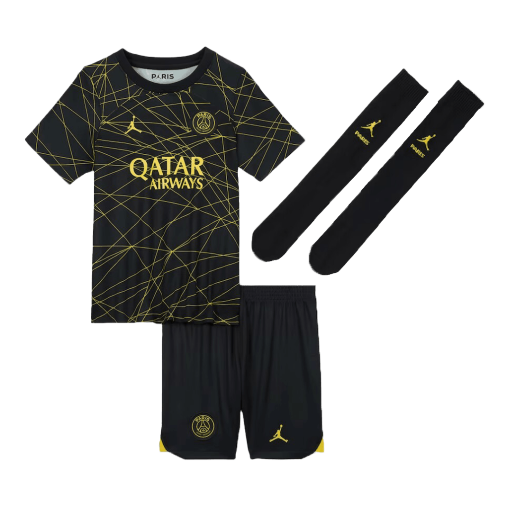 Kid’s PSG Fourth Away Shirt, Shorts & Socks Set 2022/23