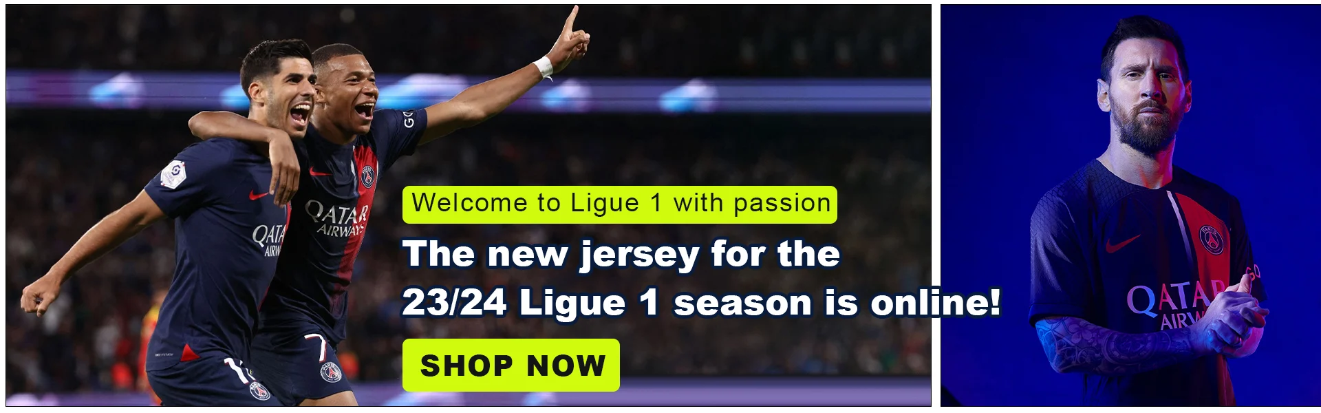Shop French club jerseys and kits