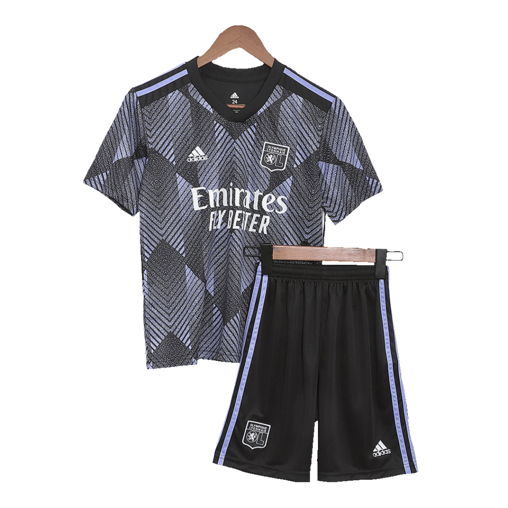 Kid’s Olympique Lyonnais Third Away Shirt & Shorts Set 2022/23