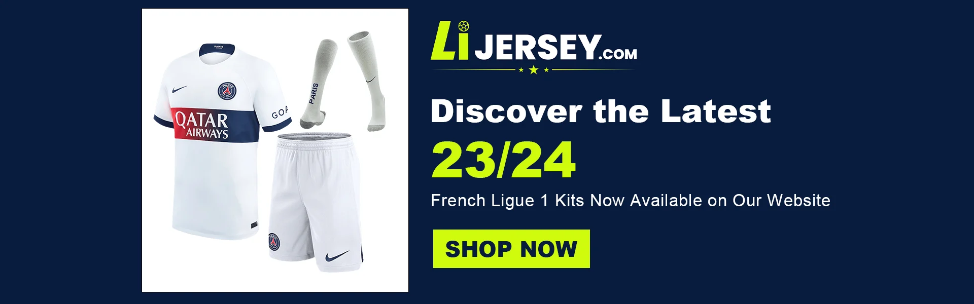 Browse French club jerseys and kits